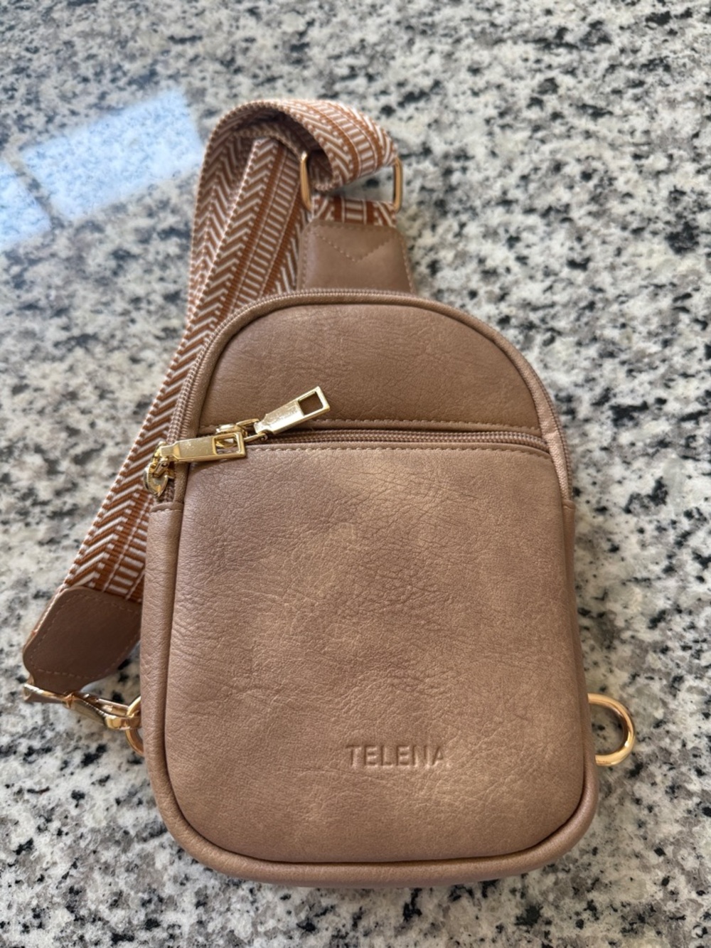 Telena Tan Crossbody Sling Bag